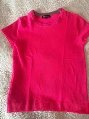 525 America Hot Pink Short Sleeve Knit Top